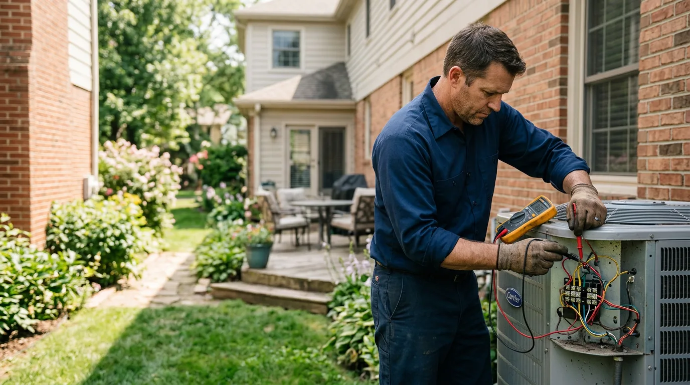 HVAC technician working near Smithland, KY